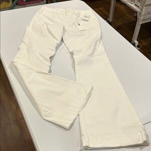 Good American Good Legs Flare White Jeans